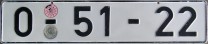 Nummernschilder / Kfz-Kennzeichen Deutschland 1956 1950er