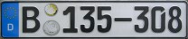 Nummernschilder / Kfz-Kennzeichen Deutschland 1994 1990er