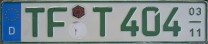 Nummernschilder / Kfz-Kennzeichen Deutschland 1994 1990er