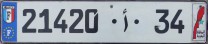 Nummernschilder / Kfz-Kennzeichen Marokko 2000 2000er
