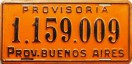 Nummernschilder / Kfz-Kennzeichen Argentinien 1950 1950er Buenos Aires