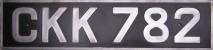 Nummernschilder / Kfz-Kennzeichen Großbritannien 1904 1900er