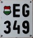 Nummernschilder / Kfz-Kennzeichen Ungarn 1939 1930er