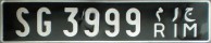Nummernschilder / Kfz-Kennzeichen Mauretanien 1960 1960er