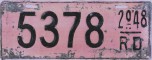 Nummernschilder / Kfz-Kennzeichen Dominikanische Republik 1948 1940er