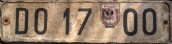 Nummernschilder / Kfz-Kennzeichen DDR 1953 1950er