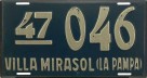 Nummernschilder / Kfz-Kennzeichen Argentinien 1947 1940er La Pampa