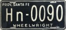 Nummernschilder / Kfz-Kennzeichen Argentinien 1960 1960er Santa Fe