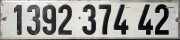 Nummernschilder / Kfz-Kennzeichen Algerien 1974 1970er