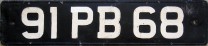 Nummernschilder / Kfz-Kennzeichen St. Helena 1963 1960er Ascension Island