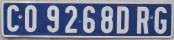 Nummernschilder / Kfz-Kennzeichen Guinea, Republik 1986 1980er