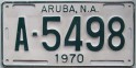 Nummernschilder / Kfz-Kennzeichen Aruba 1970 1970er Aruba