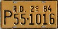 Nummernschilder / Kfz-Kennzeichen Dominikanische Republik 1984 1980er