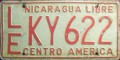 Nummernschilder / Kfz-Kennzeichen Nicaragua 1981 1980er