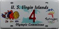 Nummernschilder / Kfz-Kennzeichen Jungferninseln 1998 1990er Virgin Islands