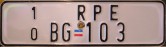 Nummernschilder / Kfz-Kennzeichen Serbien & Montenegro 1999 1990er