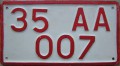Nummernschilder / Kfz-Kennzeichen Türkei 1963 1960er