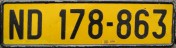 Nummernschilder / Kfz-Kennzeichen Südafrika, Republik 1976 1970er Nata N