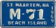 Nummernschilder / Kfz-Kennzeichen Niederländische Antillen 1969 1960er St. Maarten