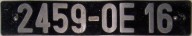 Nummernschilder / Kfz-Kennzeichen Frankreich 1947 1940er Saarland