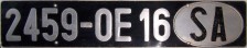 Nummernschilder / Kfz-Kennzeichen Frankreich 1947 1940er Saarland
