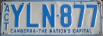 Nummernschilder / Kfz-Kennzeichen Australien 1979 1970er Australian Capital Territory ACT