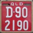 Nummernschilder / Kfz-Kennzeichen Australien 1990 1990er Queensland QLD