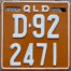 Nummernschilder / Kfz-Kennzeichen Australien 1992 1990er Queensland QLD