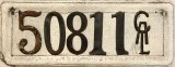 Nummernschilder / Kfz-Kennzeichen USA 1905 1900er California CA