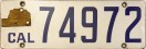 Nummernschilder / Kfz-Kennzeichen USA 1917 1910er California CA