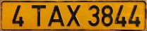 Nummernschilder / Kfz-Kennzeichen Weißrussland 2007 2000er Taxi