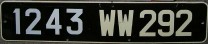 Nummernschilder / Kfz-Kennzeichen Frankreich 1958 1950er
