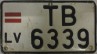 Nummernschilder / Kfz-Kennzeichen Lettland 1993 1990er
