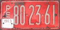 Nummernschilder / Kfz-Kennzeichen Peru 1958 1950er