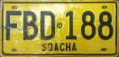 Nummernschilder / Kfz-Kennzeichen Kolumbien 1991 1990er Soacha