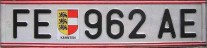 Nummernschilder / Kfz-Kennzeichen Österreich 1990 1990er