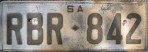 Nummernschilder / Kfz-Kennzeichen Australien 1967 1960er South Australia SA