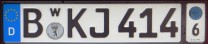 Nummernschilder / Kfz-Kennzeichen Deutschland 1994 1990er