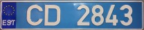 Nummernschilder / Kfz-Kennzeichen Estland 2004 2000er CD