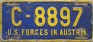 Nummernschilder / Kfz-Kennzeichen Österreich 1950 1950er