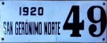 Nummernschilder / Kfz-Kennzeichen Argentinien 1920 1920er Santa Fe