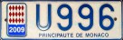 Nummernschilder / Kfz-Kennzeichen Monaco 2008 2000er POL