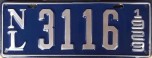 Nummernschilder / Kfz-Kennzeichen Mexiko 1929 1920er Nuevo Leon