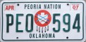 Nummernschilder / Kfz-Kennzeichen USA 2000 2000er Oklahoma OK tribe