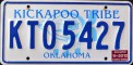 Nummernschilder / Kfz-Kennzeichen USA 1994 1990er Oklahoma OK tribe