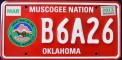 Nummernschilder / Kfz-Kennzeichen USA 1997 1990er Oklahoma OK tribe