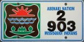 Nummernschilder / Kfz-Kennzeichen USA 1989 1980er Vermont VT tribe