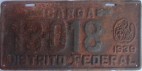 Nummernschilder / Kfz-Kennzeichen Venezuela 1939 1930er Caracas
