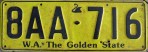 Nummernschilder / Kfz-Kennzeichen Australien 1978 1970er Western Australia WA
