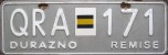 Nummernschilder / Kfz-Kennzeichen Uruguay 2000 2000er Durazno